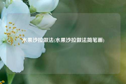 水果沙拉做法(水果沙拉做法简笔画)